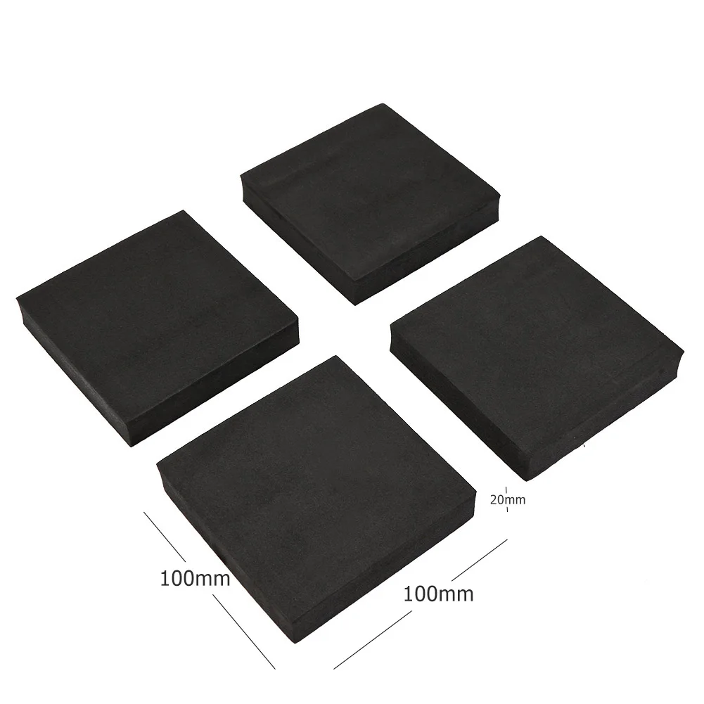 

4Pcs Square Anti Vibration Pad Washing Machine Noise Reducing Shock Pads Non-slip Mat Refrigerator Furniture Fixed Raiser Damper