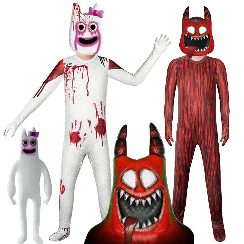 Новый игровой костюм в виде сада банбана, кукла, страшный, красный, белый, Джош, огромное животное, Хэллоуин, рождественский подарок