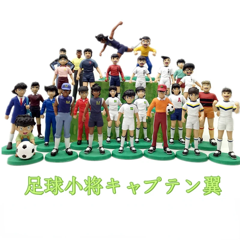 

Anime Captain Tsubasa Action Figures Ozora Tsubasa Wakabayashi Genzo KojiroHyuga Collection Ornaments Doll Model Toy Kids Gift