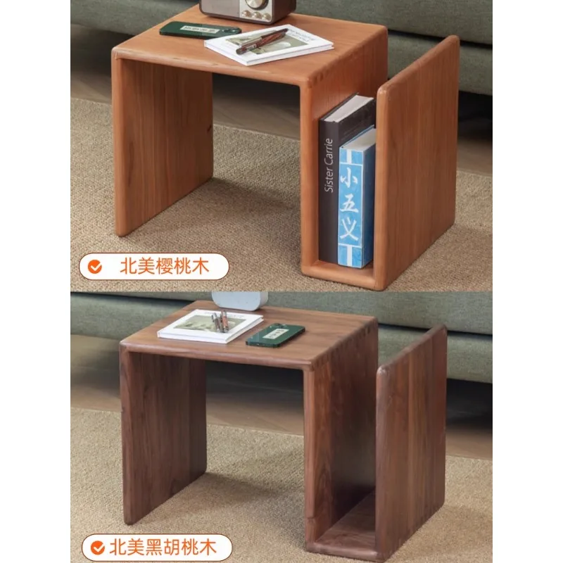 Скандинавский диван Северная Америка простой угловой столик из массива дерева