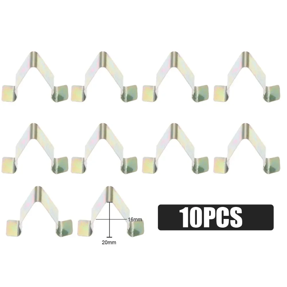 

10 шт. Серебристые клипсы для обивки автомобильной двери панели подкладки металлический фиксатор внутренней обивки заклепки автомобильный зажим крепления для VW Audi Seat Skoda