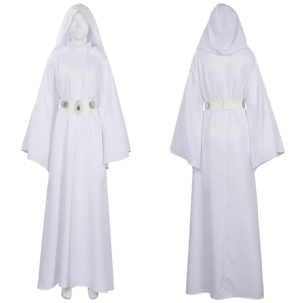 

Adult Star Princess Leia Cosplay Costume Dress Outfits Halloween Carnival Suit