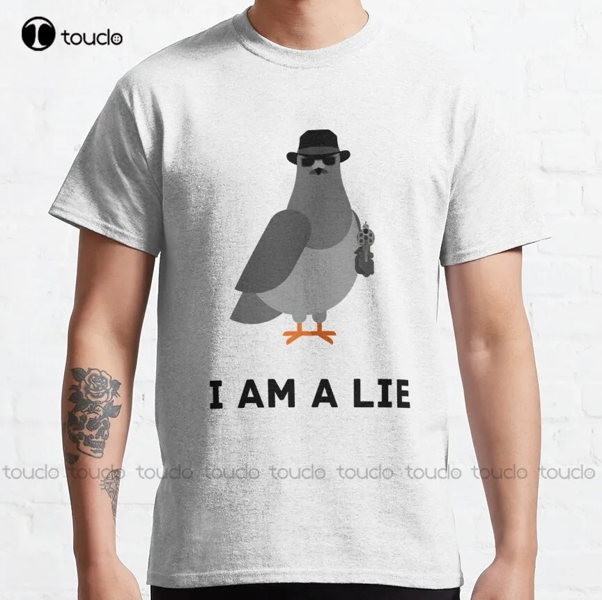 

Birds Aren'T Real I Am A Lie Bird Watching Goes Both Ways Classic T-Shirt Mens T-Shirts Custom Aldult Teen Unisex Xs-5Xl New