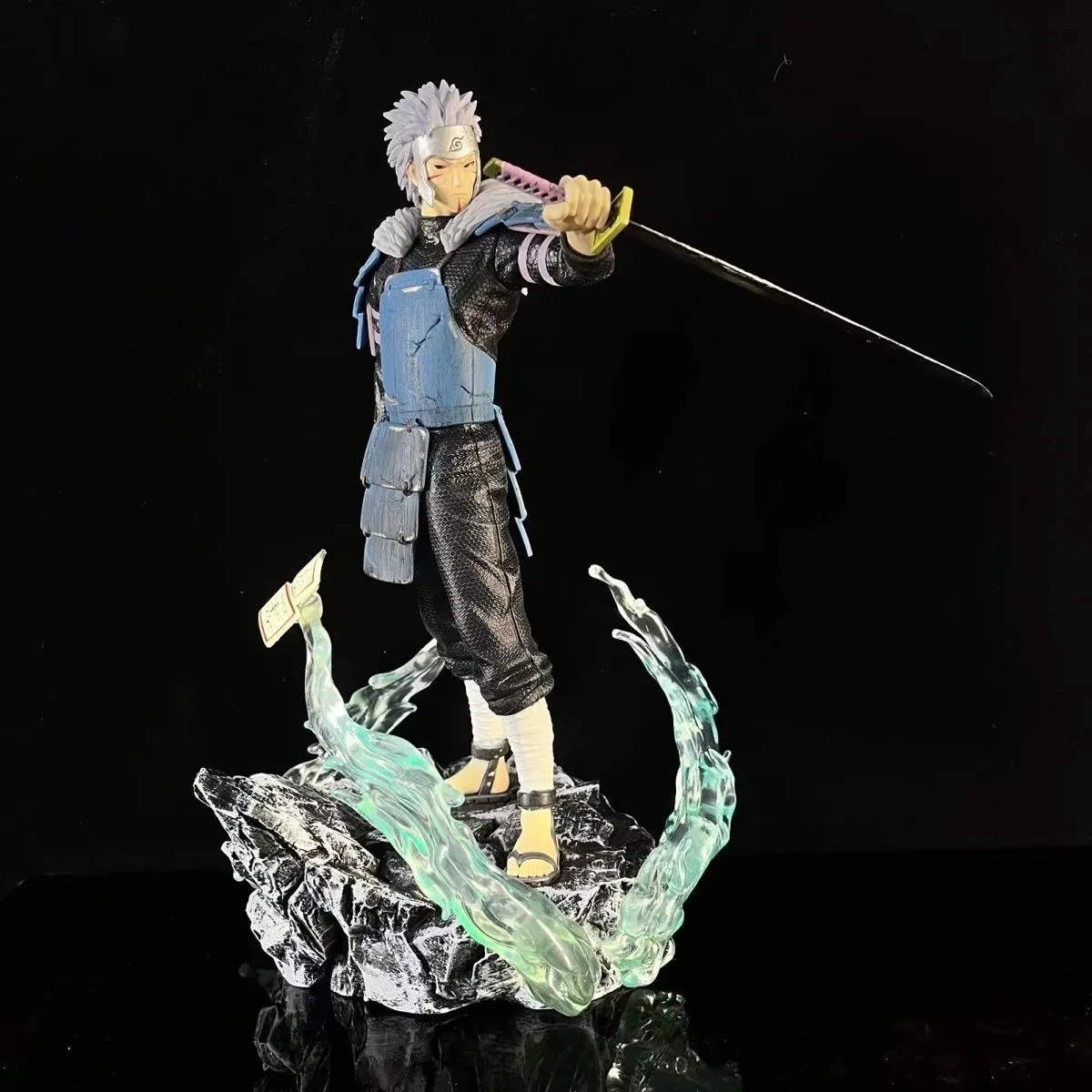Фото 38 см аниме Senju Tobirama Battle Susanoo Ver. Фигурка из ПВХ, коллекционная модель статуи, детские игрушки, куклы, подарки №2