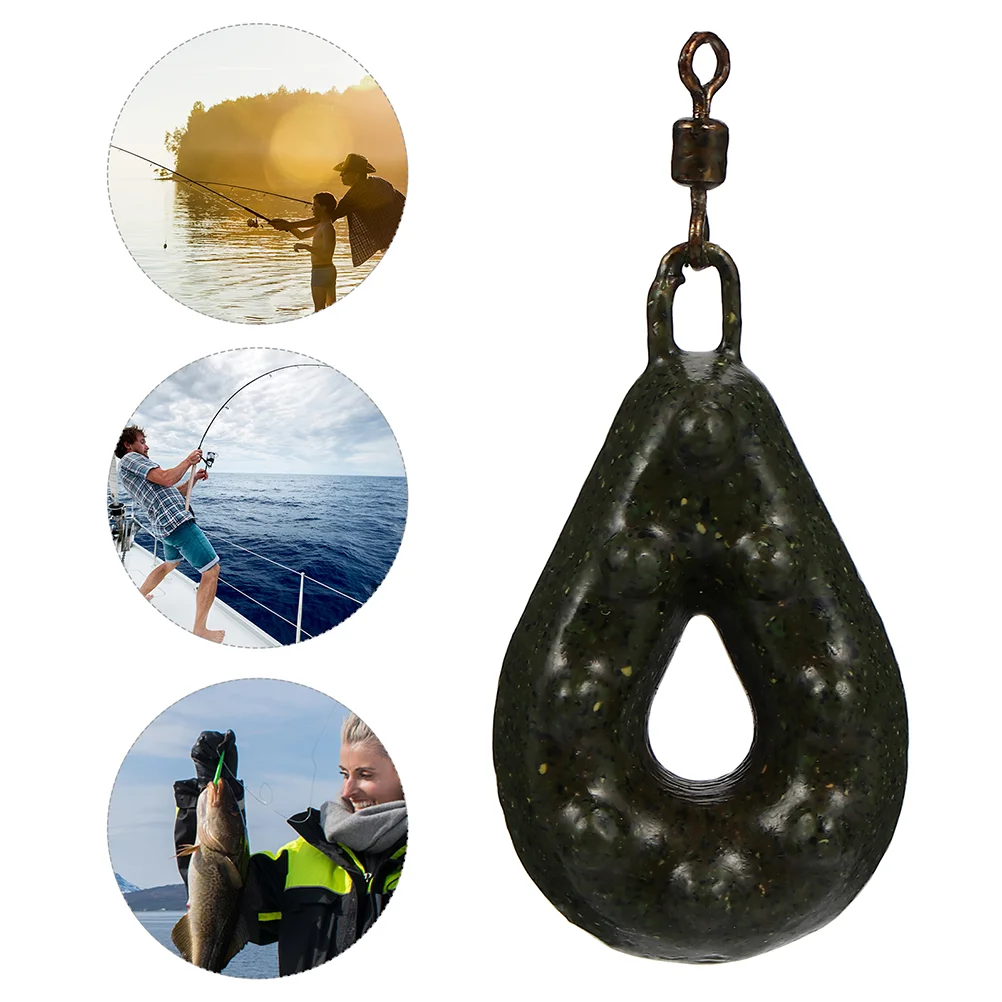 

2Pcs Fishing Lead Weights Water Drop Shaped Fishing Sinkers Fishing Accessories