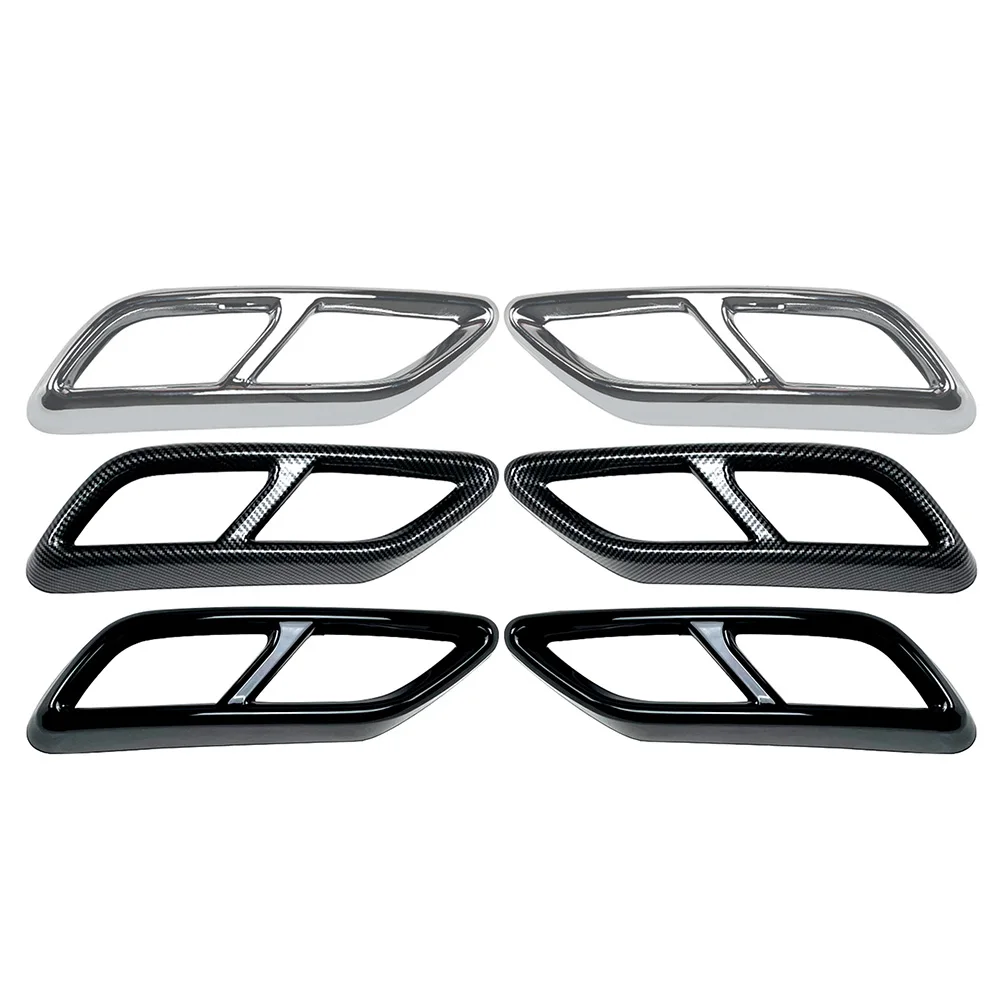 2 шт. декоративные насадки на глушитель выхлопной трубы для Audi A3 8Y S Line Sportback Sedan 2021