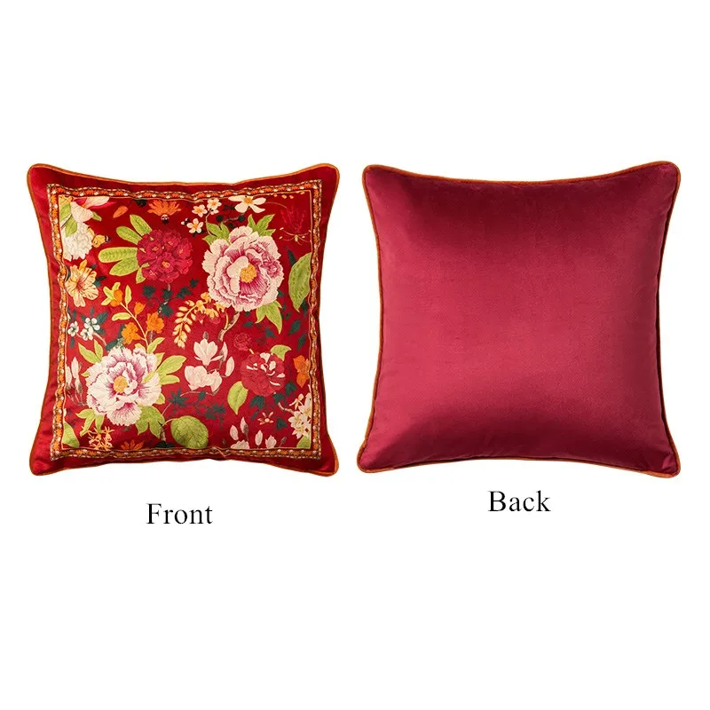 

Чехол для подушки Formaso, бархатный, цветочный, 45x45 см