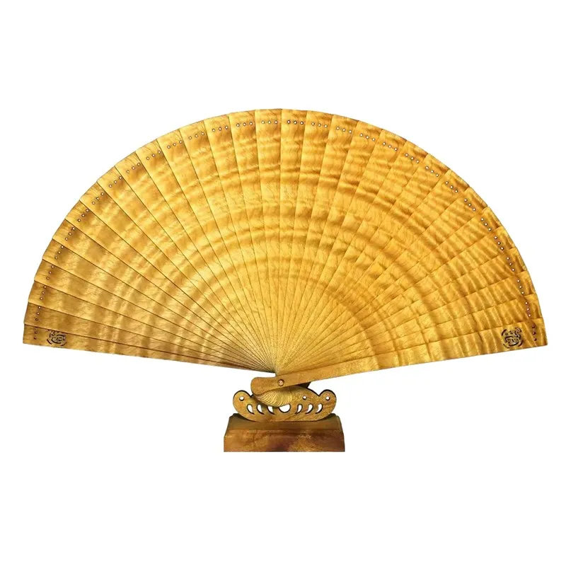 

fan, small leaf, Zhennan, water ripple fan, dead wood, old material, mahogany, solid wood, gentian, water wave craft ornaments