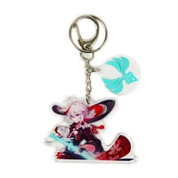 anime genshin impact kaedehara kazuha cosplay keyrings acrylic game figure hutao key chains fashion bags car keychain fans gift