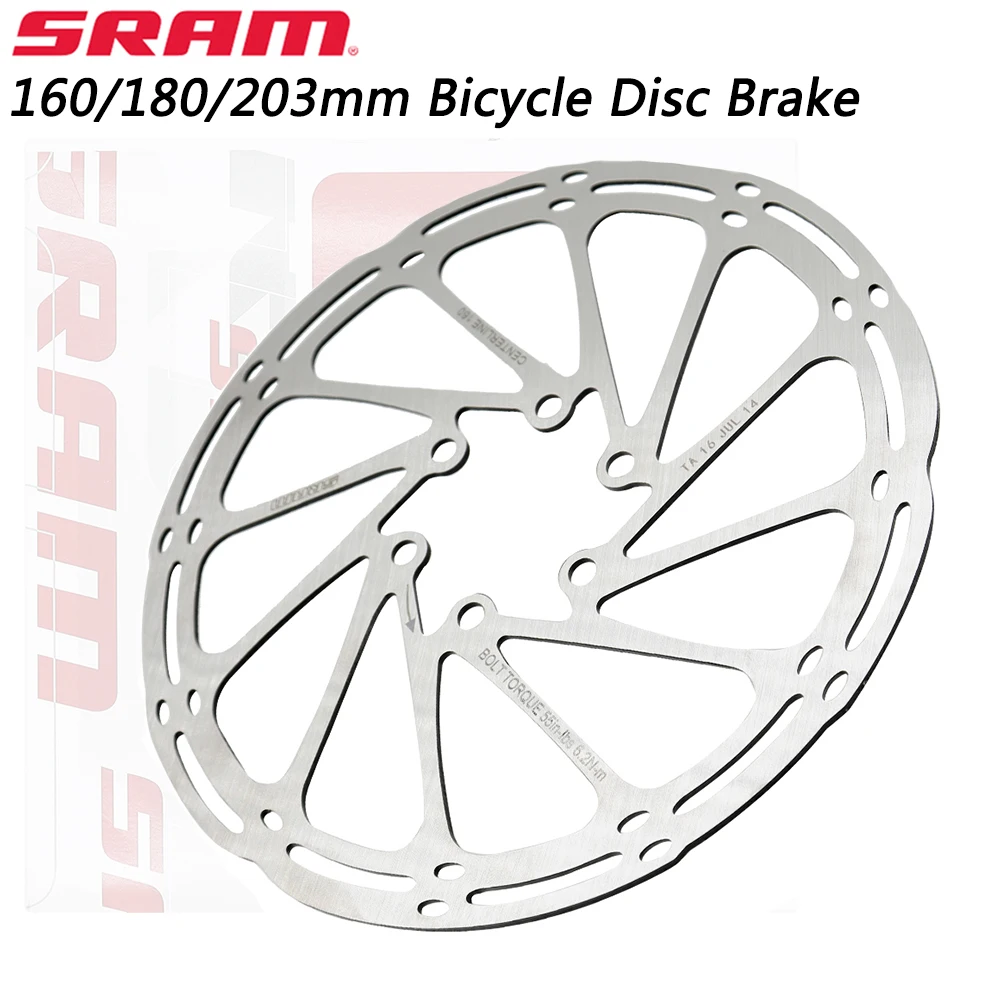 

SRAM Bicycle Disc Brake 160/180/203MM for Road Mountain Bike Brake Disc Rotor Centerline MTB Bike Hydraulic Brake Rotors