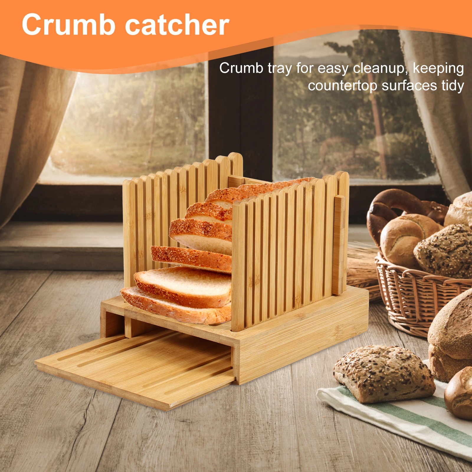 Ручная нарезка для хлеба с регулируемой шириной лезвие из нержавеющей стали