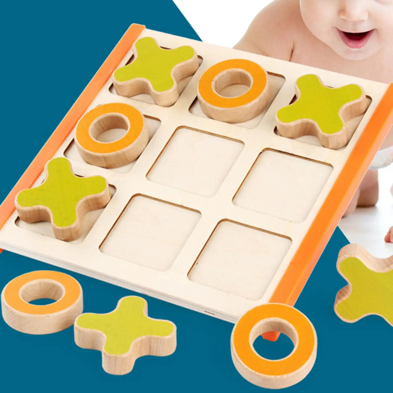 Tic TAC Toe Game Xoxo Classic Монтессори для настольной игры гостиной и взрослых