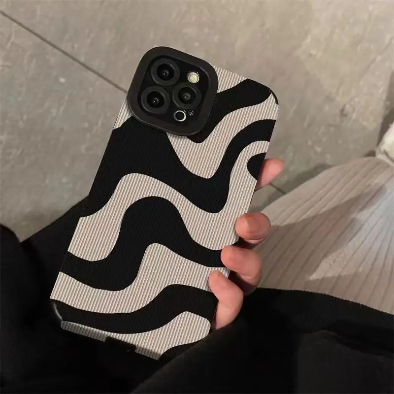 

Fashion Zebra Stripe Phone Case For iPhone 14 Pro Max 11 12 13 Pro 7 8 Plus X XS Max XR Shockproof Soft Silicone Cover Case Back