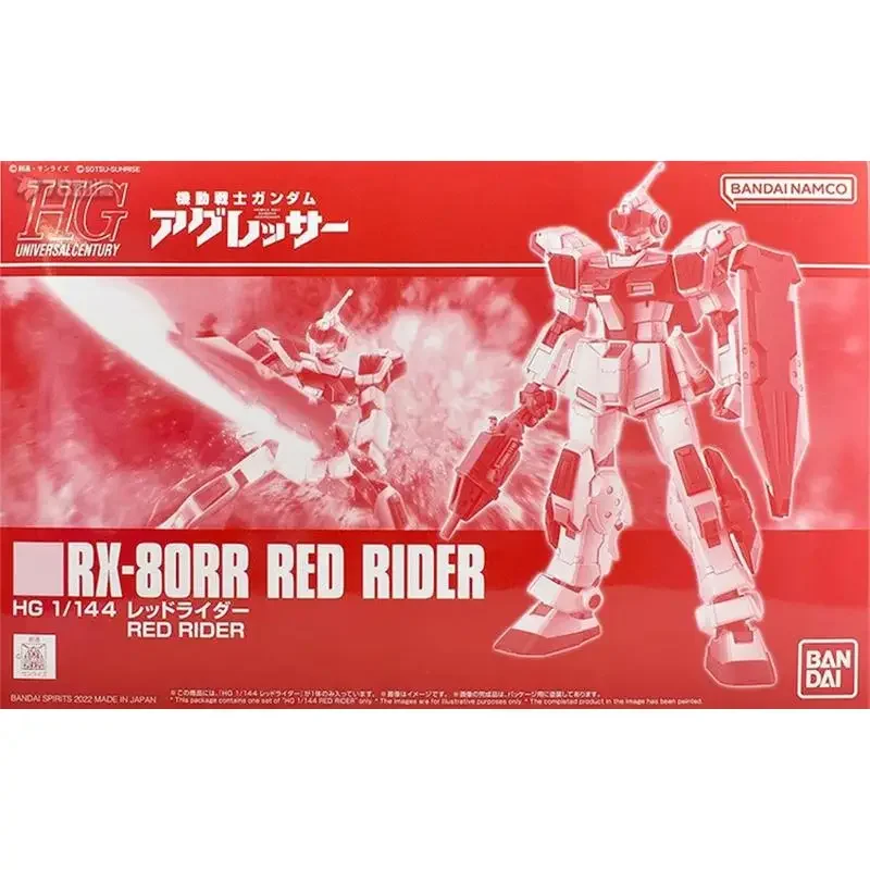 Оригинальный HGUC 1/144 RX 80RR Red Rider Gundam BP Limited Bandai Аниме Модель Игрушки Фигурки Подарки