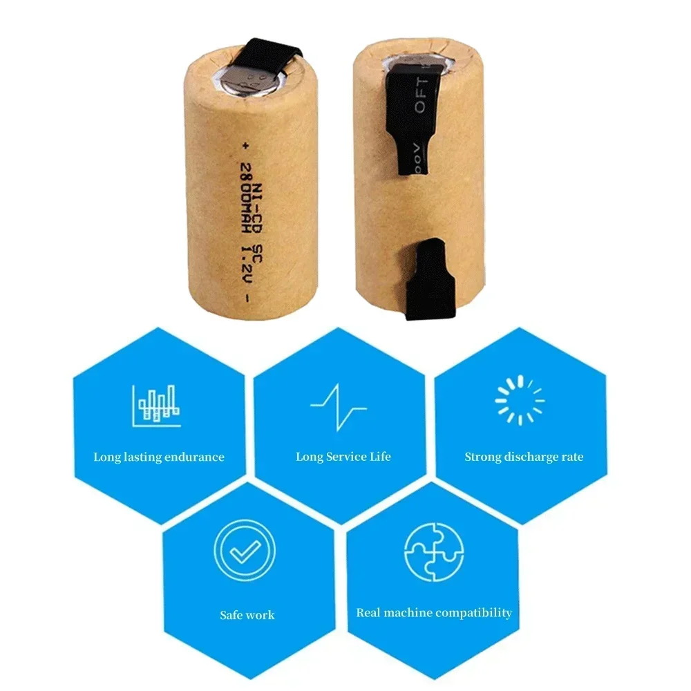 2-20 шт. 1 2 В 2800 мАч 8 Ач отвертка электрическая дрель аккумулятор SC