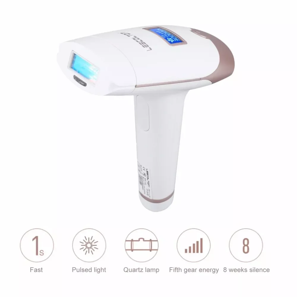 Safe Use Razor Face & Body Hair Removal Painless IPL Home Pulsed Light for Men&Women with LCD Display new