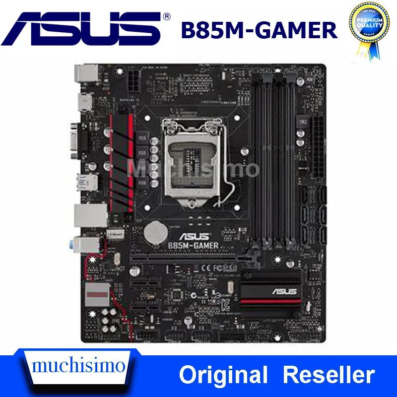 

Материнская плата LGA 1150 DDR3 для Asus B85M-GAMER LGA 1150 DDR3 PCI-E 3,0 i5 i3 32 Гб SATA3 USB2.0 USB3.0 Intel B85 десктопная материнская плата