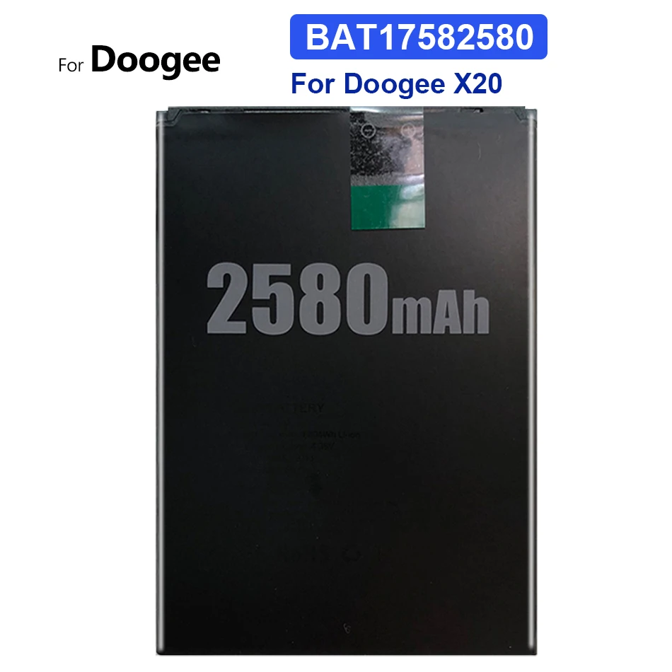 

Battery BAT17582580 2580mAh For Doogee X20 X 20 Bateria