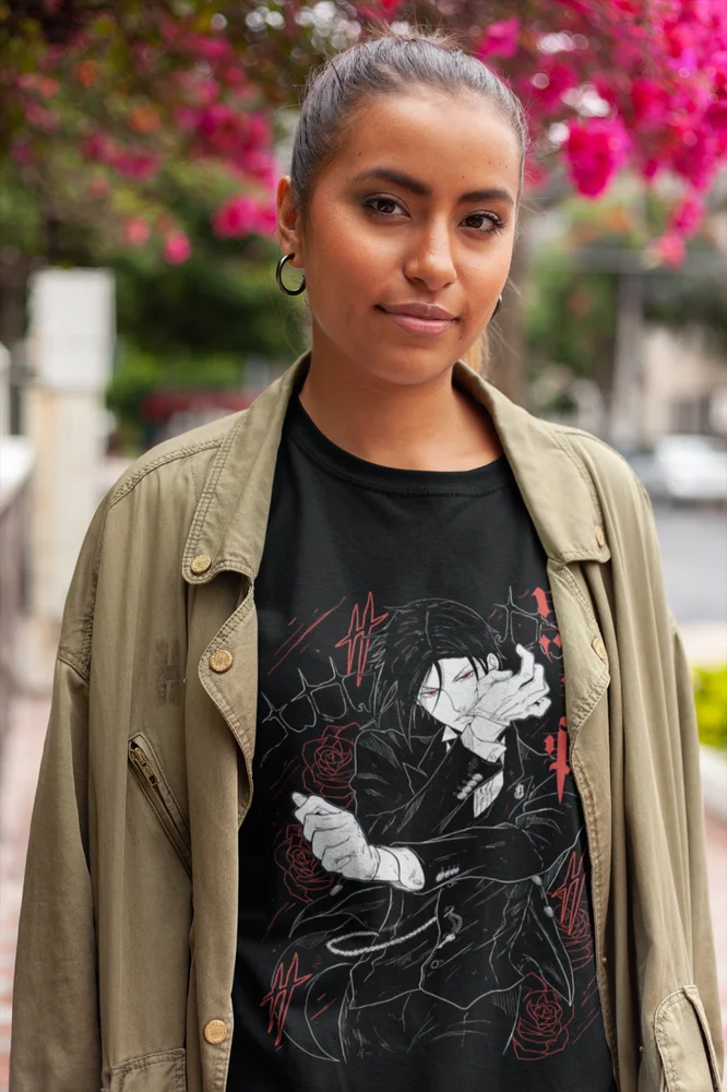 Футболка Sebastian Michaelis Рубашка Black Butler Ciel Phantomhive Все размеры