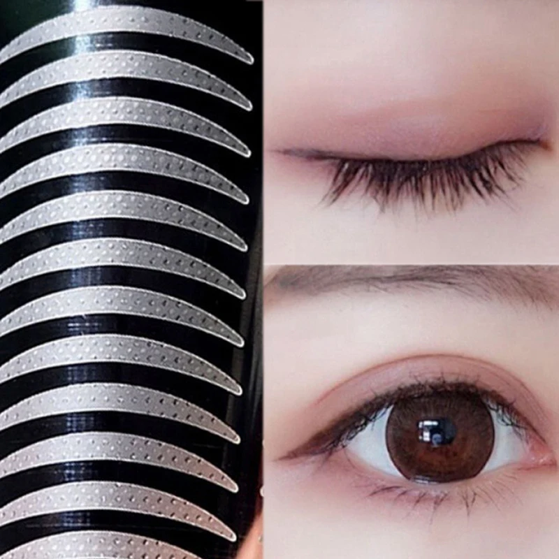 

96 шт., Невидимые Самоклеящиеся прозрачные волоконные наклейки для век