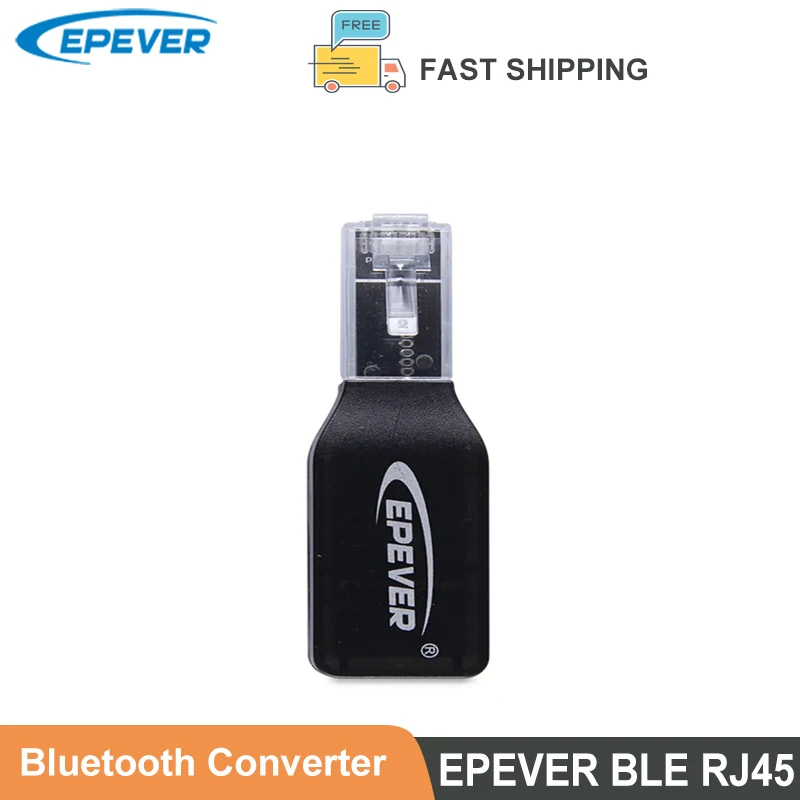 EPever Bluetooth-совместимый адаптер RS485 для контроллера зарядного устройства EPever на солнечной батарее и связи с интерфейсом стандарта Bluetooth, BLE RJ45 A