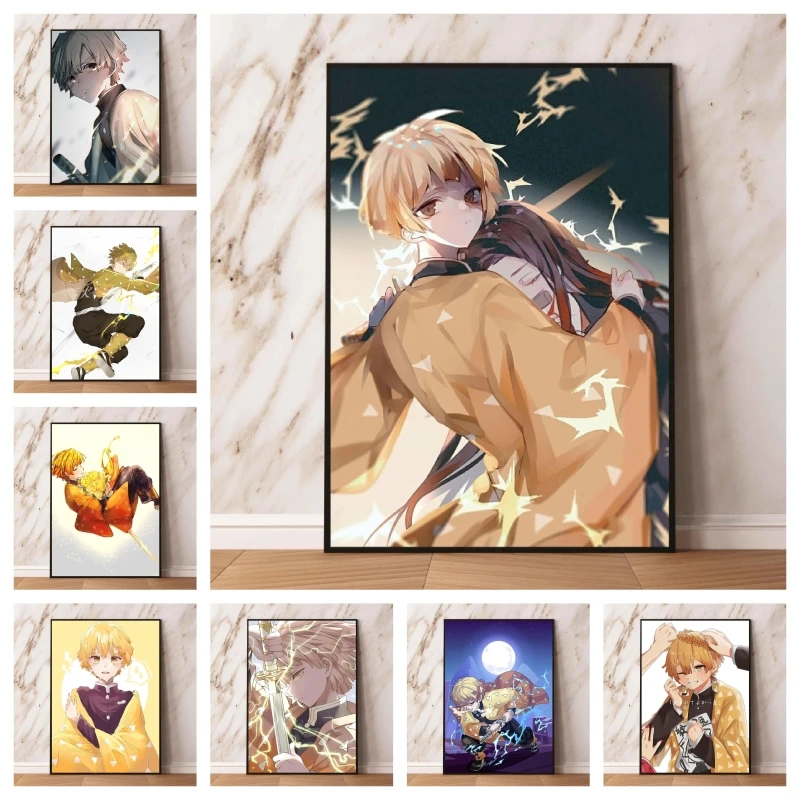 

Canvas Prints Ghost Destroying Blade Decoration Paintings Classic Aesthetic Poster Birthday Gifts Wall Stickers