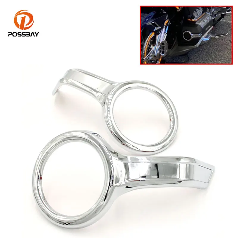 

Motorbike 1 Pair Fog Light Bezel Trim Rings Gold Wing GL1800 Chrome Decorative Cover For Honda Goldwing GL1800 F6B 2018 - 2020