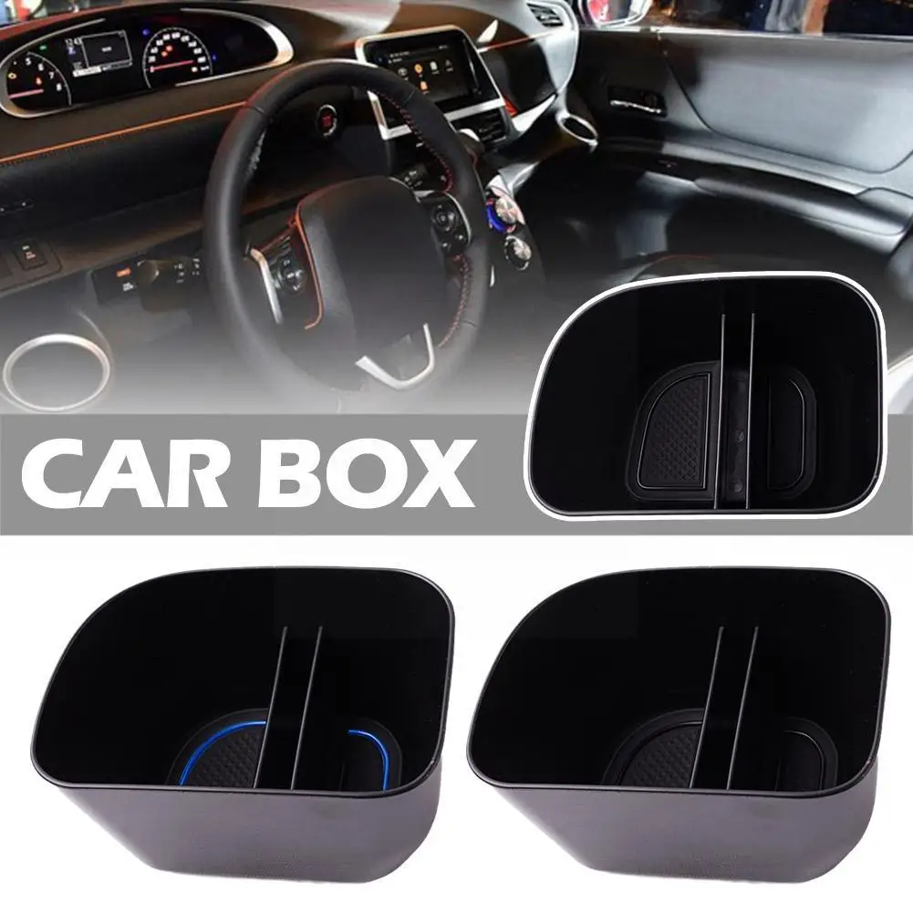 

Car Storage Box For Toyota Sienta 10 Series Shift Side Pocket Accessory Case Storage Anti-Slip Black New Car Box Accessorie K5E9