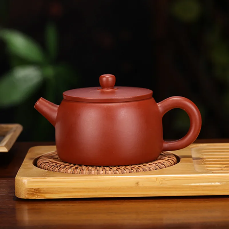 

Классические чайники из исинской фиолетовой глины, 140 мл, сырая руда, фильтр Dahongpao, чайный горшок, домашний красивый чайник Zisha, китайские чайники