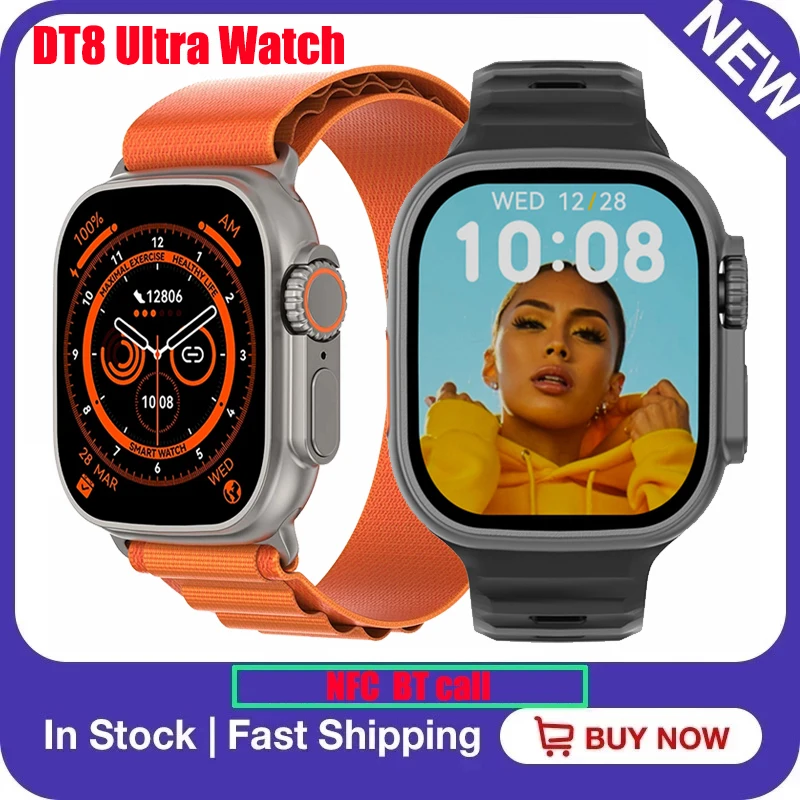 

Смарт-часы DT8 Ultra Series 8 с Bluetooth, GPS-трекером, водостойкие, 49 мм