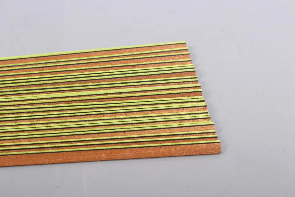 

25 Strip Luthier Purfling Binding Marquetry Inlay 800x6x1.5mm Solid Wood guitar binding #164