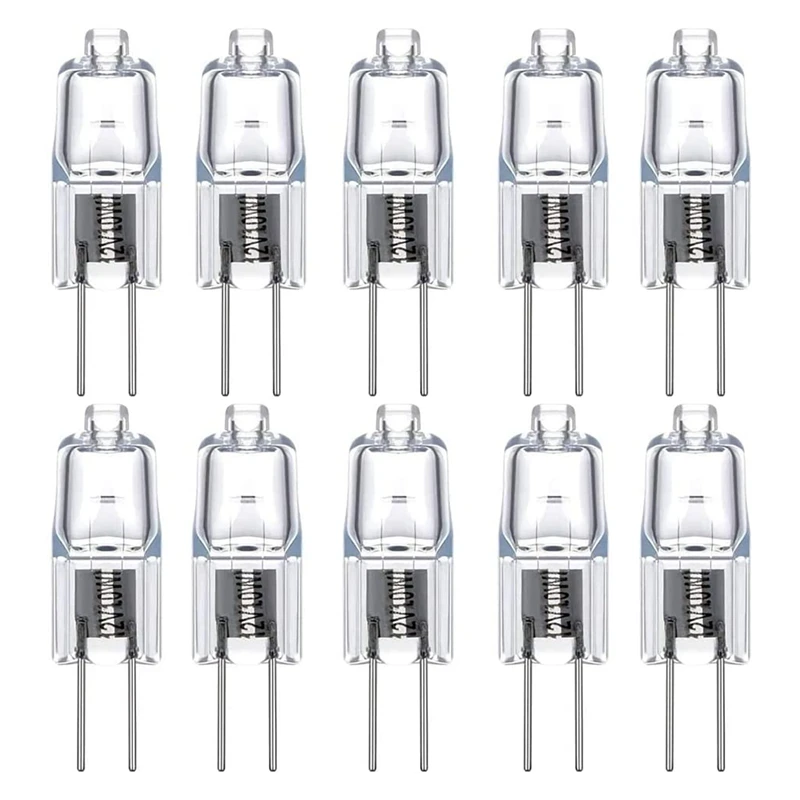 

Crystal Lamp Halogen Lamp,Base Lamp G4 12V 20W Warm White Dimmable Bulbs Pack of 10