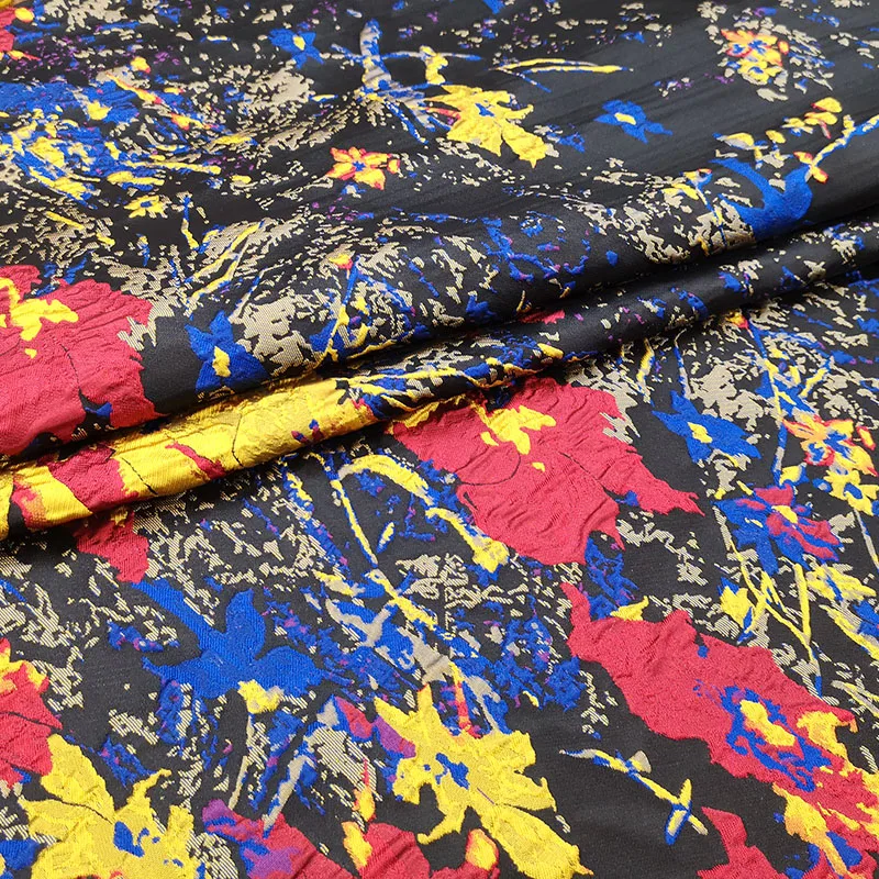 

Жаккардовая парчовая ткань, окрашенная в пряжку, модный дизайн, Осень-зима, для платья, ветровка, ткань «сделай сам», материал для шитья