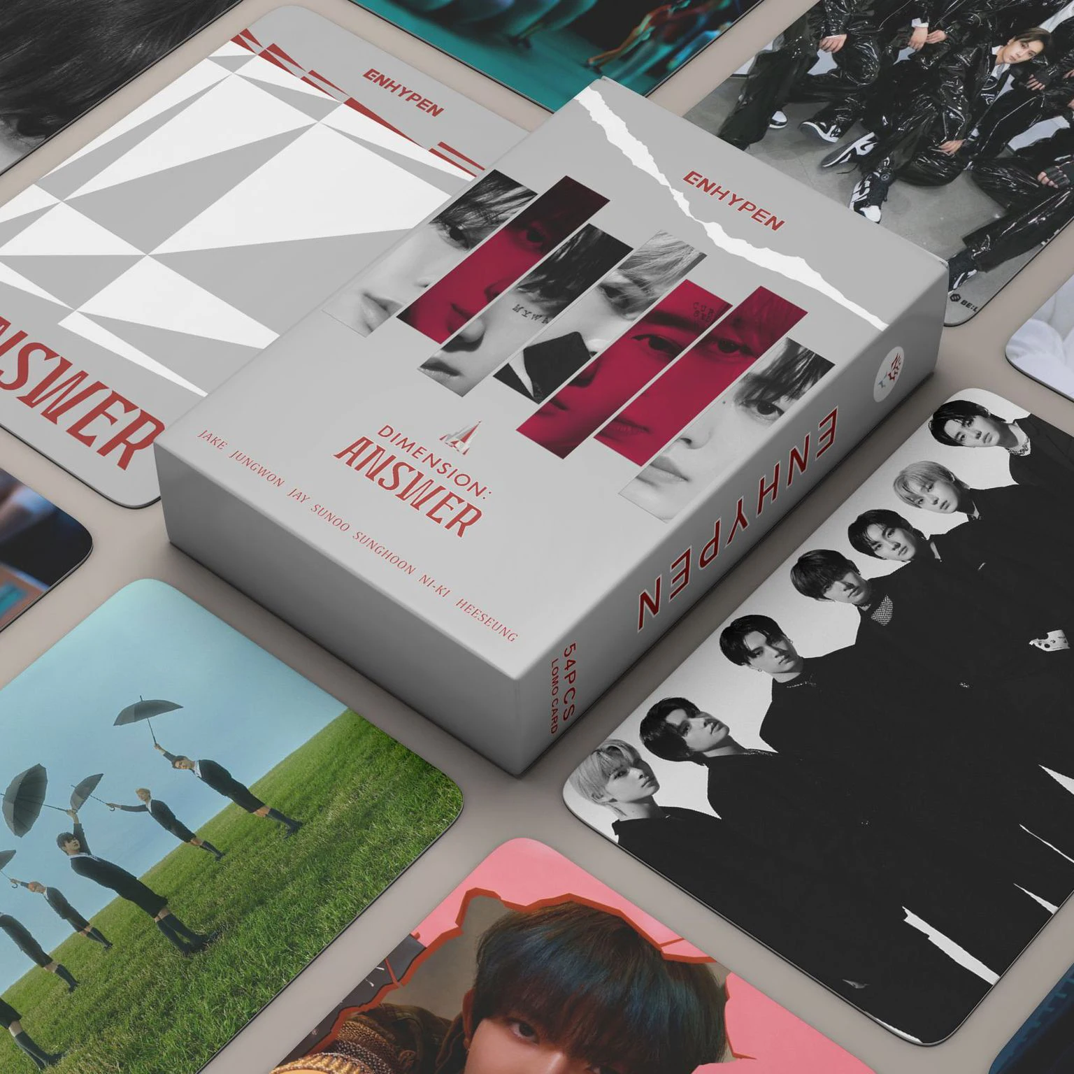 

55PCS Kpop ENHYPEN EN MILEMMA Stray Kids Maxident Photocards TXT Straykids New Album Lomo Cards Hyunjin Felix Circus Photo Card