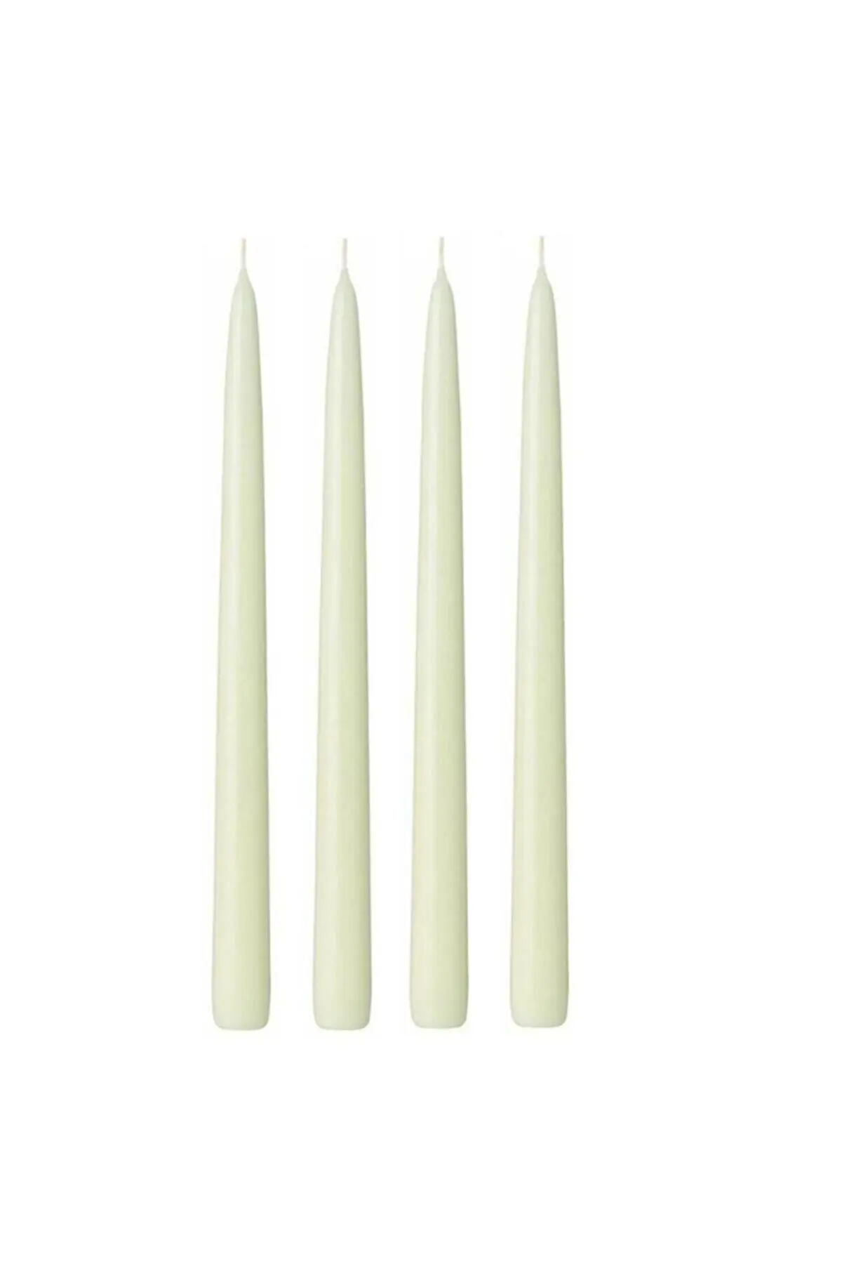 

4 pcs White Taper Candlestick Candle Bridal Jewelry For Wedding Gift Candles Henna Night