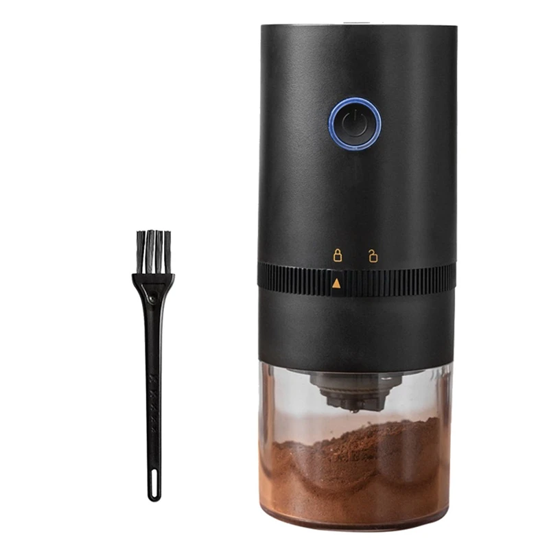 

HOT-Portable Electric Burr Coffee Grinder,USB Rechargeable Burr Coffee Bean Grinder For Espresso Drip Pour Over French Press