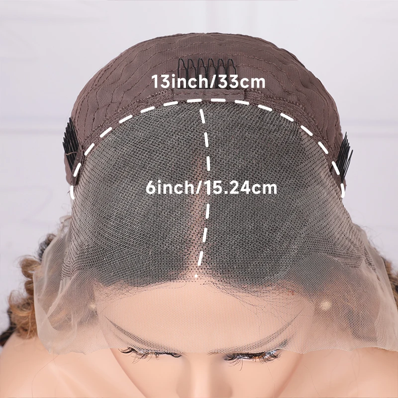 Прозрачный парик 13x6 HD на шнуровке с объемной волной человеческие волосы для