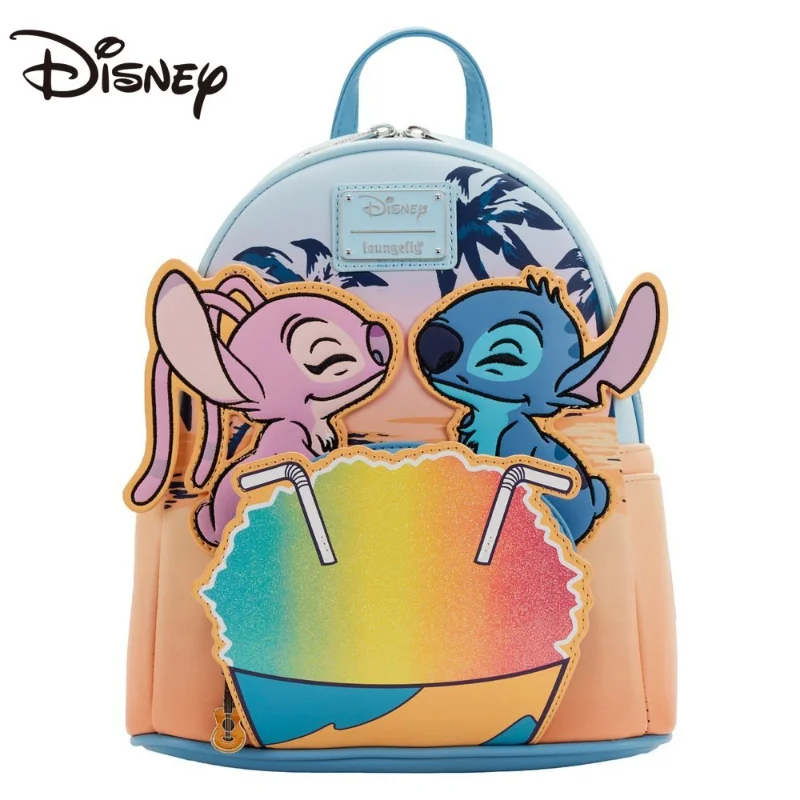 Disney Loungefly Stitch Shaved Ice Dating Shi Dizai Luminous Backpack Backpack School Backpack