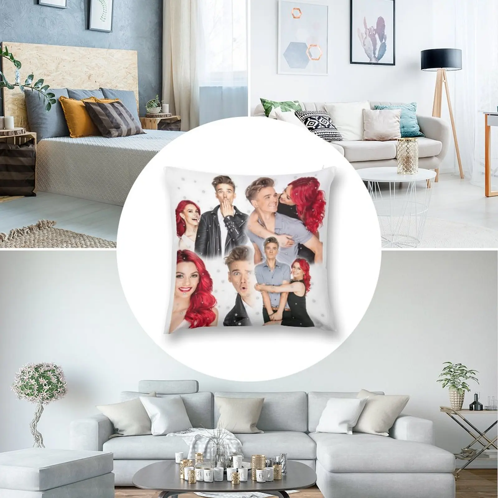 Подушка joe and dianne наволочки подушки для кровати рождественские декоративная