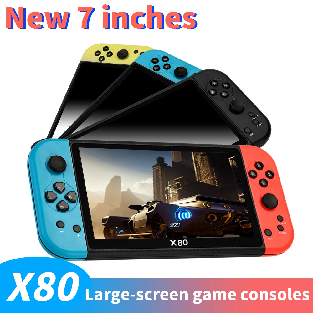 Портативная игровая консоль X80 7 дюймов HD