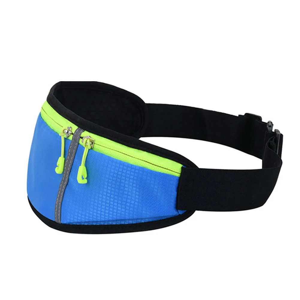 

Women Men Foldable Waterproof Outdoor Sports Gym Fitness Earphone Hole Waist Bag Running Belt Elastic Zipper Adjustable Strap
