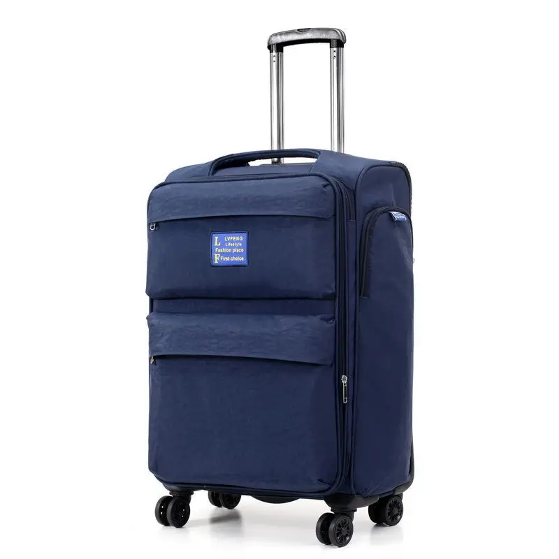 New Boarding Case 20 Inch Oxford Cloth Luggage  Universal Wheel Trolley  Travel  Password Canvas Case