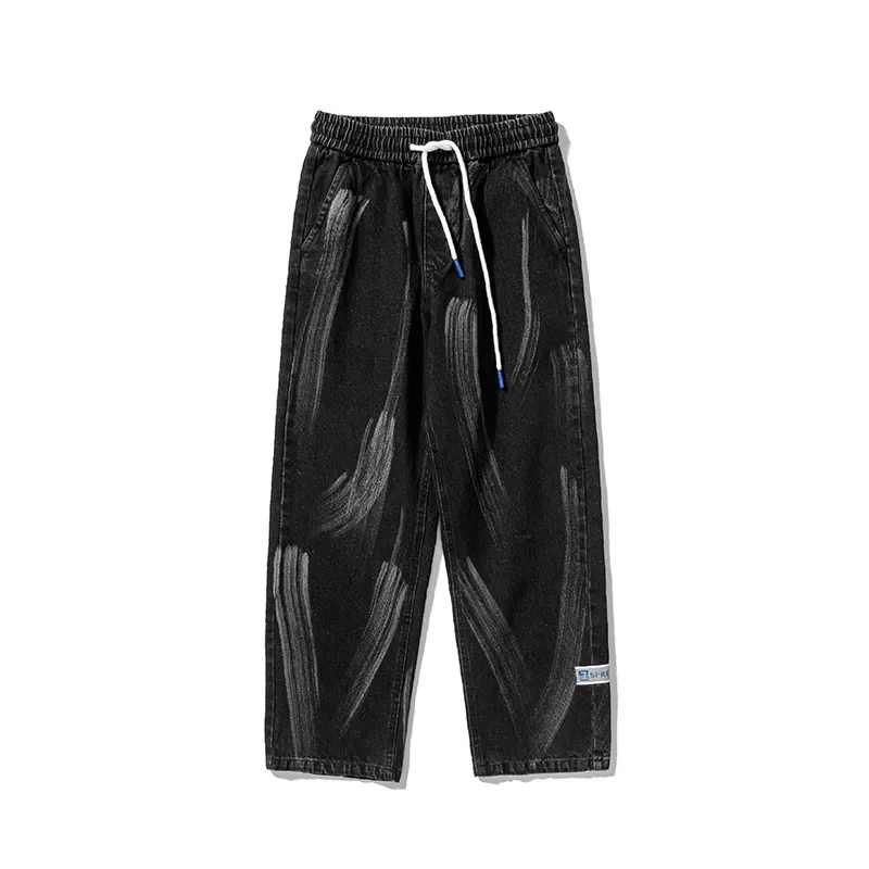 2022New Size Summer Harem Jeans Men Stretched Denim Pants Streetwear Black Joggers Men Casual Baggy Jeans Trousers 6XL 7XL 8XL