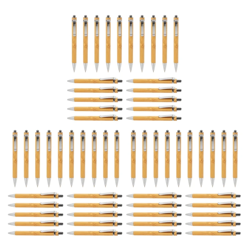 

Luffa Ballpoint Pen Sets Misc. Quantities Bamboo Wood Writing Instrument (60 Set)