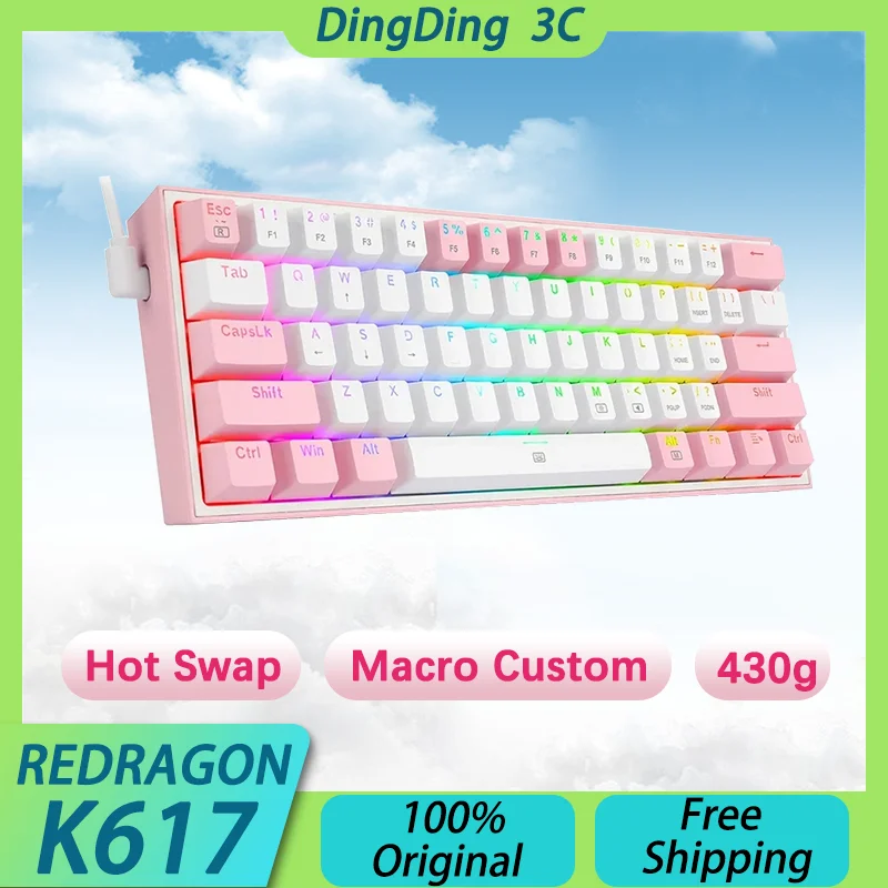 Портативная механическая клавиатура REDRAGON K617