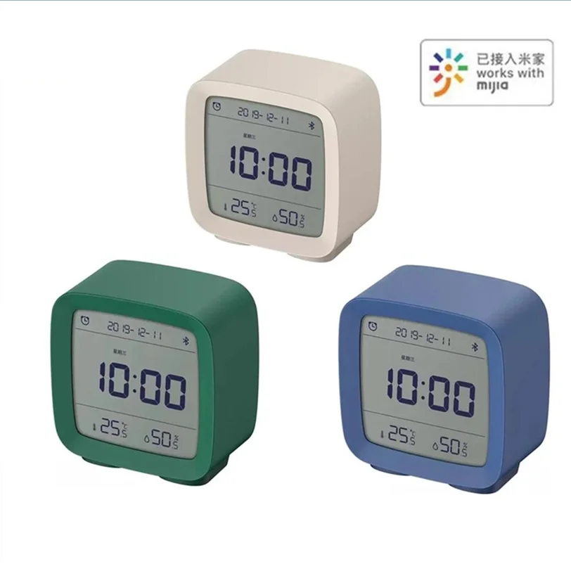 

ClearGrass Bluetooth Digital Thermometer Temperature And Humidity Monitoring Alarm Clock Night Light 3 In 1 Smart Home