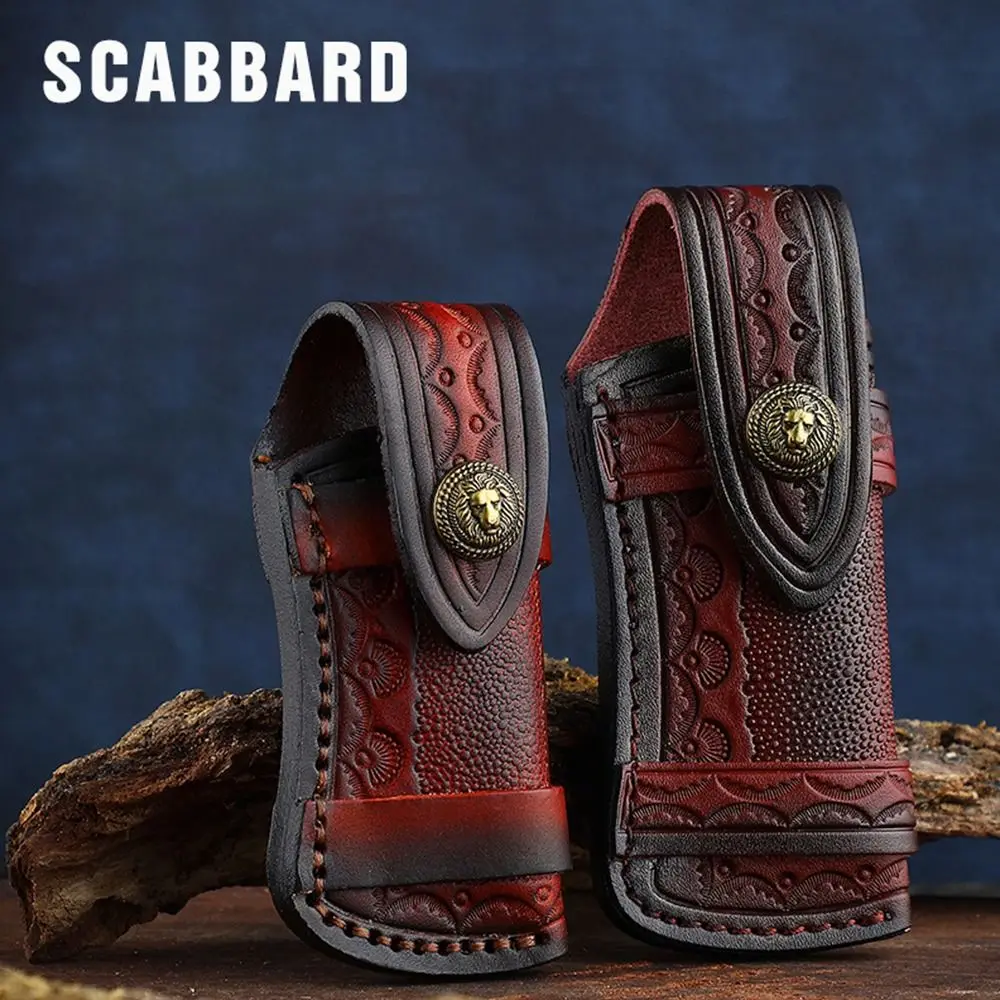 

Pocket Hunt Knife Sheath Holster Outdoor Equipment Flashlight Case Camp Outdoor Carry Fold Knife Tool Belt Loop Case