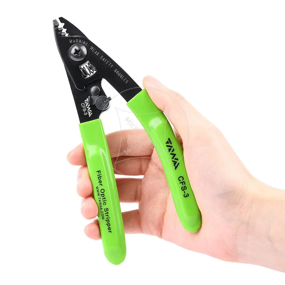 

Tawa CFS-3 Miller clamp Fiber tool stripping pliers CFS-3 Tri-Hole Fiber Optic Stripper Miller Wire stripper green Free Shipping