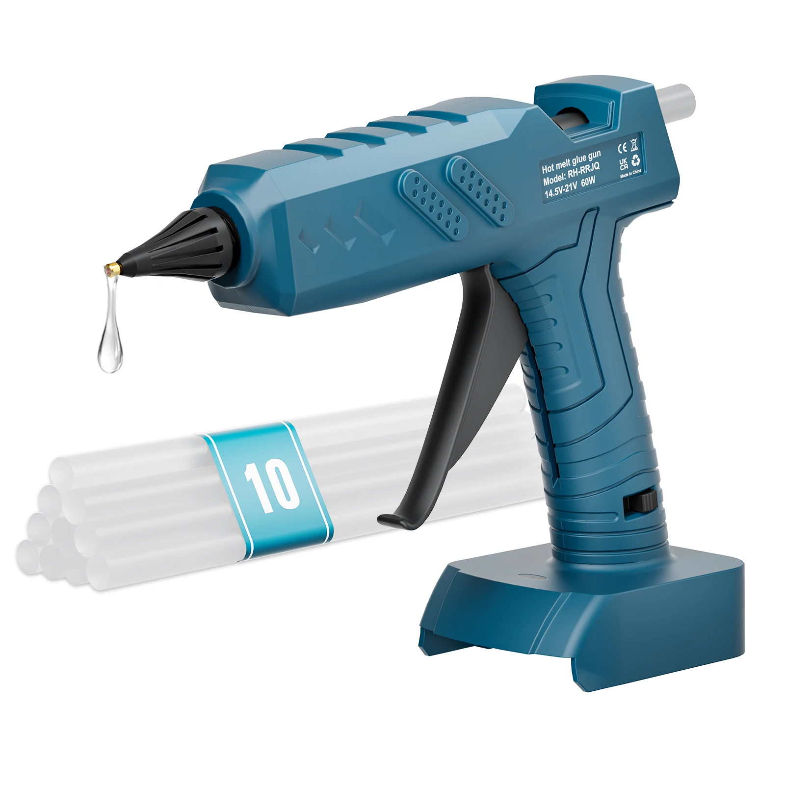 Беспроводной пистолет для горячего клея для Bosch 18 В, аккумулятор BAT609 BAT610G BAT618 BAT620, перезаряжаемый клеевой пистолет для DIY, инструмент для ремонта домашних поделок