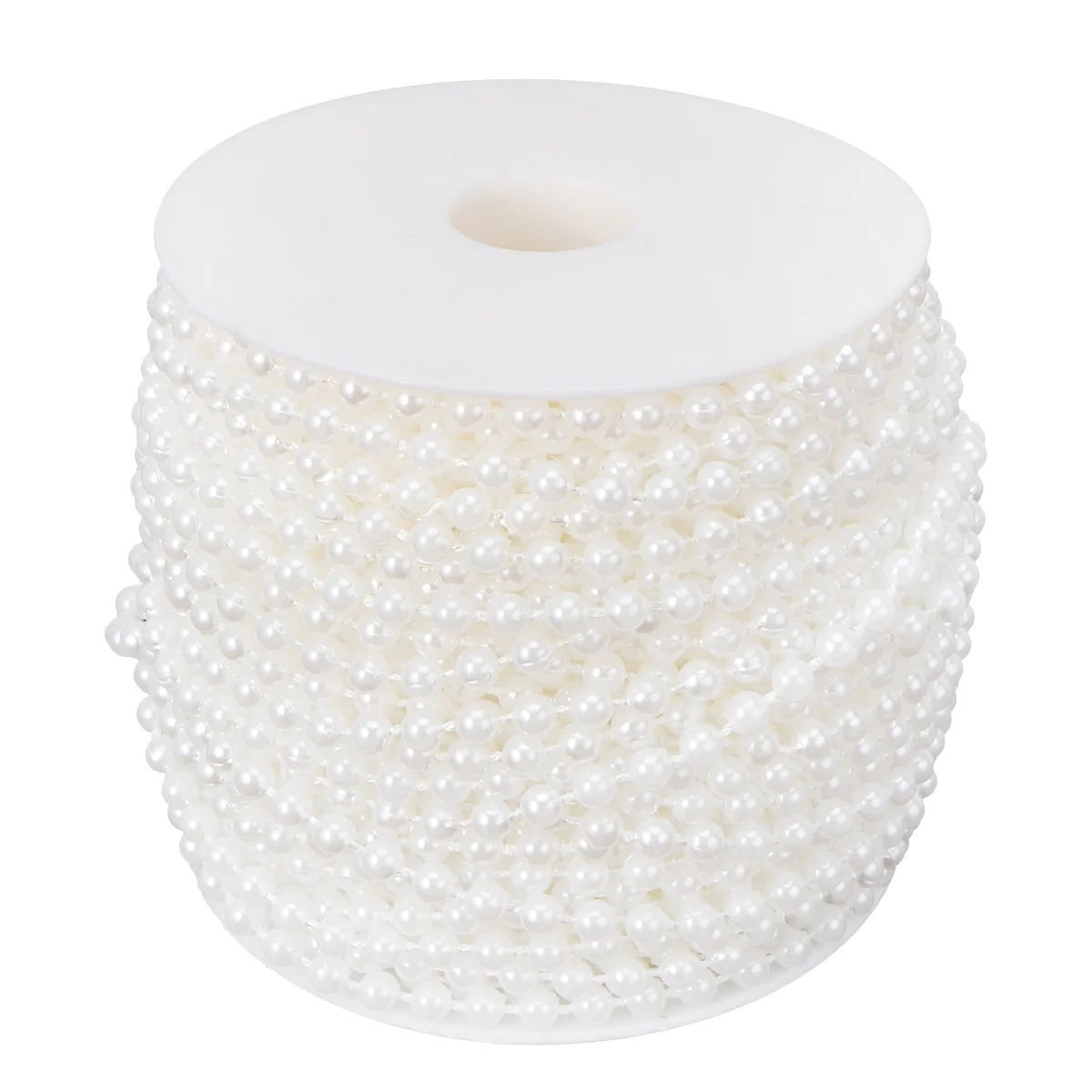 

Pearl Garland Beads Faux Beaded Trim Strand Abs String Curtain White Sewing Ribbon Decorations Christmas Festive Tree Curtains